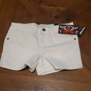 Kids White Shorts